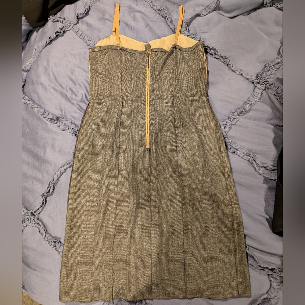 DOLCE & GABBANA | Wool Silk Tweed Fitted Adjustable Dress Italy Size 48 Large - Picture 2 of 5